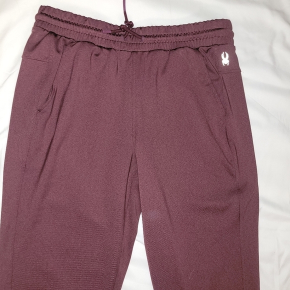 Spyder* Active* Ankle* Pants* Maroon* Sz M - Picture 3 of 6